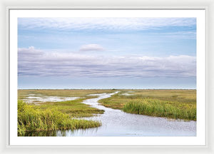 Scenic Lowcountry Marsh View - Framed Print