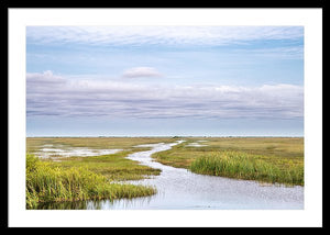 Scenic Lowcountry Marsh View - Framed Print