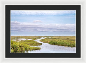 Scenic Lowcountry Marsh View - Framed Print