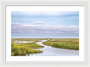 Scenic Lowcountry Marsh View - Framed Print