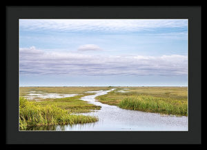 Scenic Lowcountry Marsh View - Framed Print