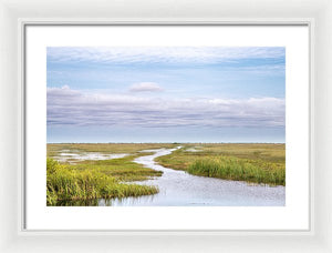 Scenic Lowcountry Marsh View - Framed Print