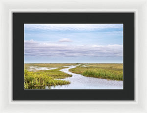 Scenic Lowcountry Marsh View - Framed Print