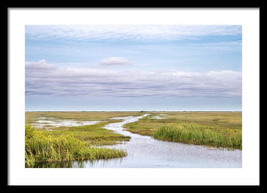 Scenic Lowcountry Marsh View - Framed Print