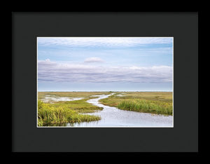 Scenic Lowcountry Marsh View - Framed Print