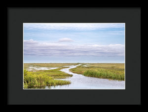 Scenic Lowcountry Marsh View - Framed Print