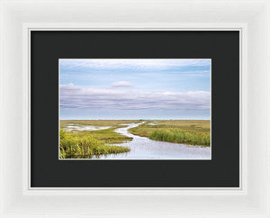 Scenic Lowcountry Marsh View - Framed Print