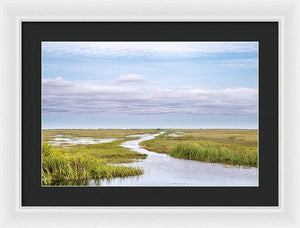 Scenic Lowcountry Marsh View - Framed Print