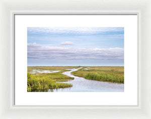 Scenic Lowcountry Marsh View - Framed Print