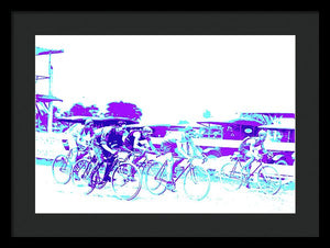 Sports - The Bike Race - Framed Print