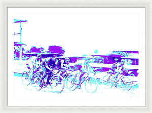 Sports - The Bike Race - Framed Print