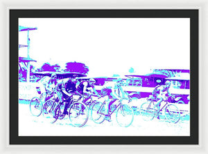 Sports - The Bike Race - Framed Print