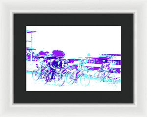 Sports - The Bike Race - Framed Print