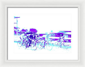 Sports - The Bike Race - Framed Print