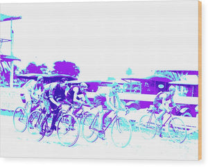 Sports - The Bike Race - Wood Print