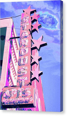 Stardust Vintage Sign - Canvas Print