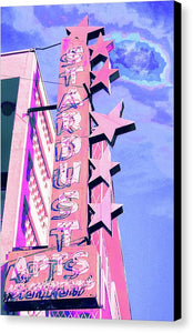 Stardust Vintage Sign - Canvas Print