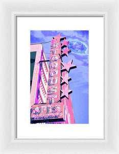 Stardust Vintage Sign - Framed Print