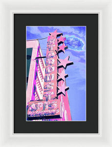 Stardust Vintage Sign - Framed Print