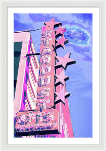 Stardust Vintage Sign - Framed Print