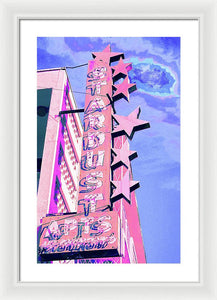 Stardust Vintage Sign - Framed Print