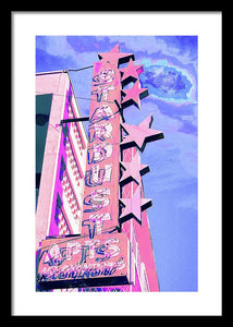 Stardust Vintage Sign - Framed Print