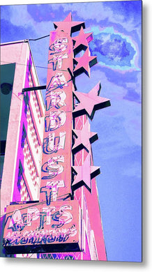 Stardust Vintage Sign - Metal Print