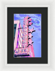 Stardust Vintage Sign - Framed Print