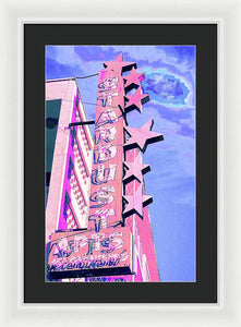 Stardust Vintage Sign - Framed Print