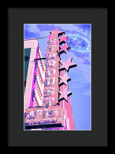 Stardust Vintage Sign - Framed Print