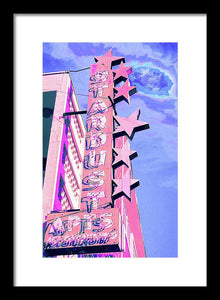 Stardust Vintage Sign - Framed Print