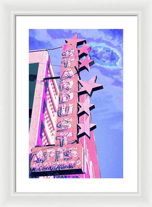 Stardust Vintage Sign - Framed Print