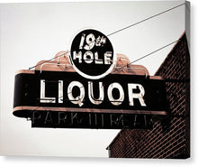 Load image into Gallery viewer, Vintage Bar Sign - 19th Hole - Canvas Print