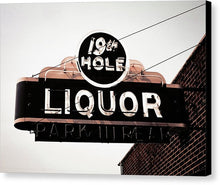 Load image into Gallery viewer, Vintage Bar Sign - 19th Hole - Canvas Print