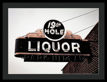 Load image into Gallery viewer, Vintage Bar Sign - 19th Hole - Framed Print