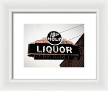 Load image into Gallery viewer, Vintage Bar Sign - 19th Hole - Framed Print