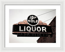 Load image into Gallery viewer, Vintage Bar Sign - 19th Hole - Framed Print