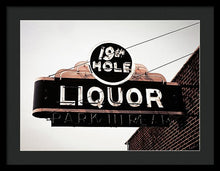 Load image into Gallery viewer, Vintage Bar Sign - 19th Hole - Framed Print