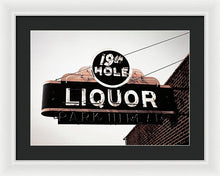 Load image into Gallery viewer, Vintage Bar Sign - 19th Hole - Framed Print