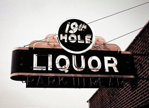 Vintage Bar Sign - 19th Hole - Art Print