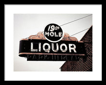 Load image into Gallery viewer, Vintage Bar Sign - 19th Hole - Framed Print