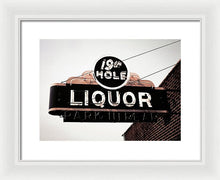 Load image into Gallery viewer, Vintage Bar Sign - 19th Hole - Framed Print