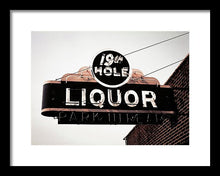 Load image into Gallery viewer, Vintage Bar Sign - 19th Hole - Framed Print