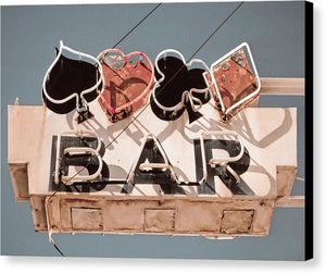 Vintage Bar Sign - Canvas Print