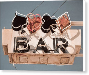 Vintage Bar Sign - Canvas Print