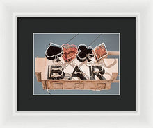 Load image into Gallery viewer, Vintage Bar Sign - Framed Print