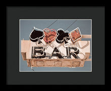 Load image into Gallery viewer, Vintage Bar Sign - Framed Print