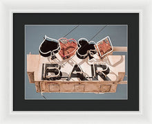 Load image into Gallery viewer, Vintage Bar Sign - Framed Print