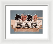 Load image into Gallery viewer, Vintage Bar Sign - Framed Print