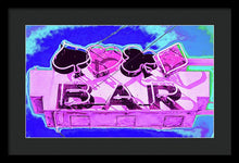 Load image into Gallery viewer, Vintage Bar Sign - Magenta - Framed Print